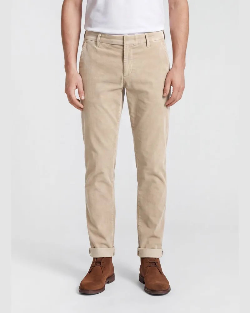 Dondup Gaubert Slim-Fit-Chinohose aus Cord Burnt