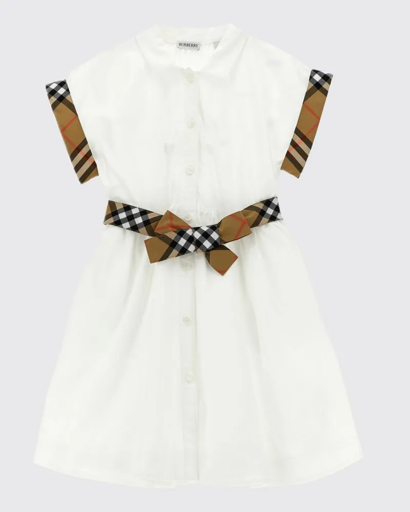 Burberry Kleid kinder Weiß