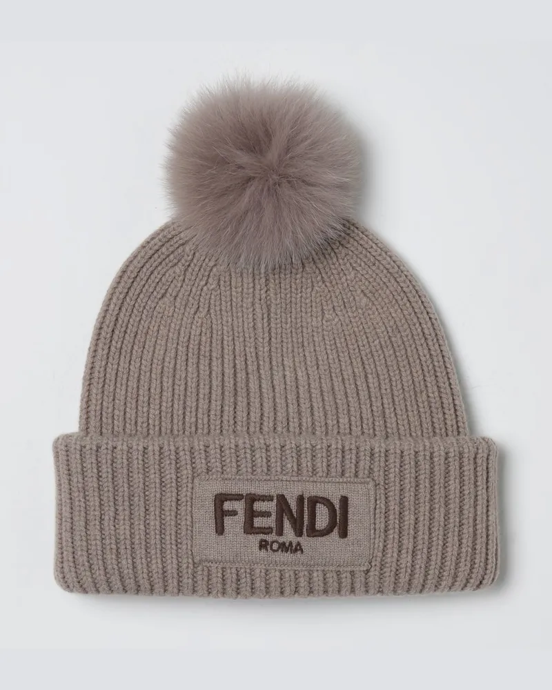 Fendi Hut damen Taubengrau