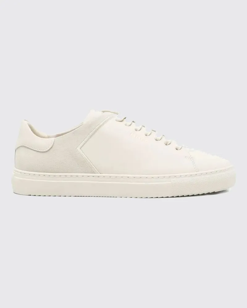 Axel Arigato Clean 90 Low-Top-Sneakers aus Leder und Wildleder mit laminiertem Logo Weiß