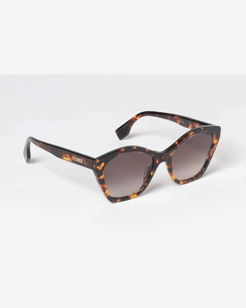 Fendi Oversize-Sonnenbrille aus Acetat mit unregelmäßiger Form Bunt