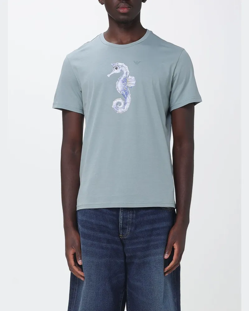 Emporio Armani T-shirt herren Hellblau