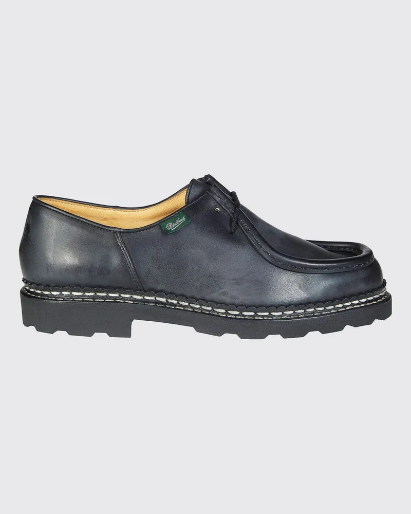 Paraboot Michael Marche II Derby aus gealtertem Leder Schwarz