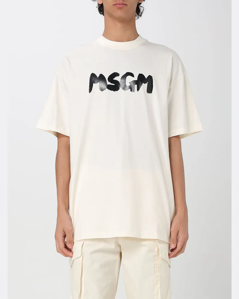 MSGM T-shirt herren Weiß