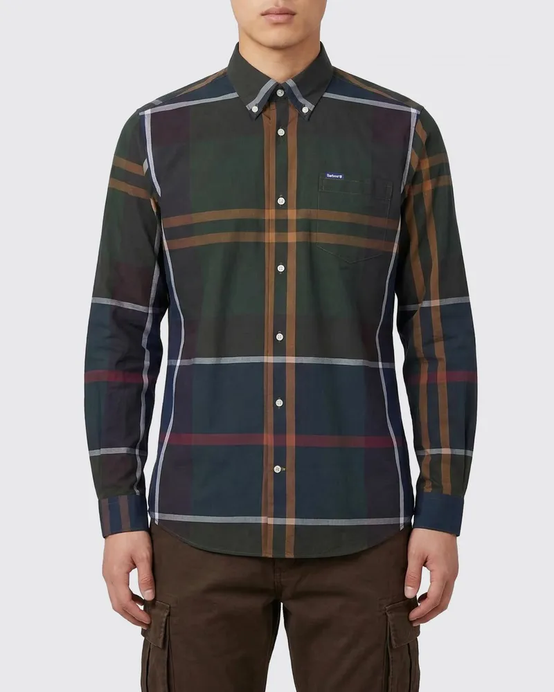 Barbour Hemd herren Waldgrün