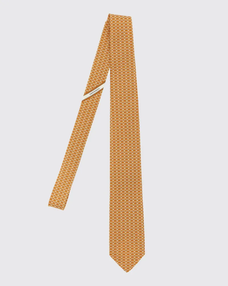 Ferragamo Seidentuch herren Orange