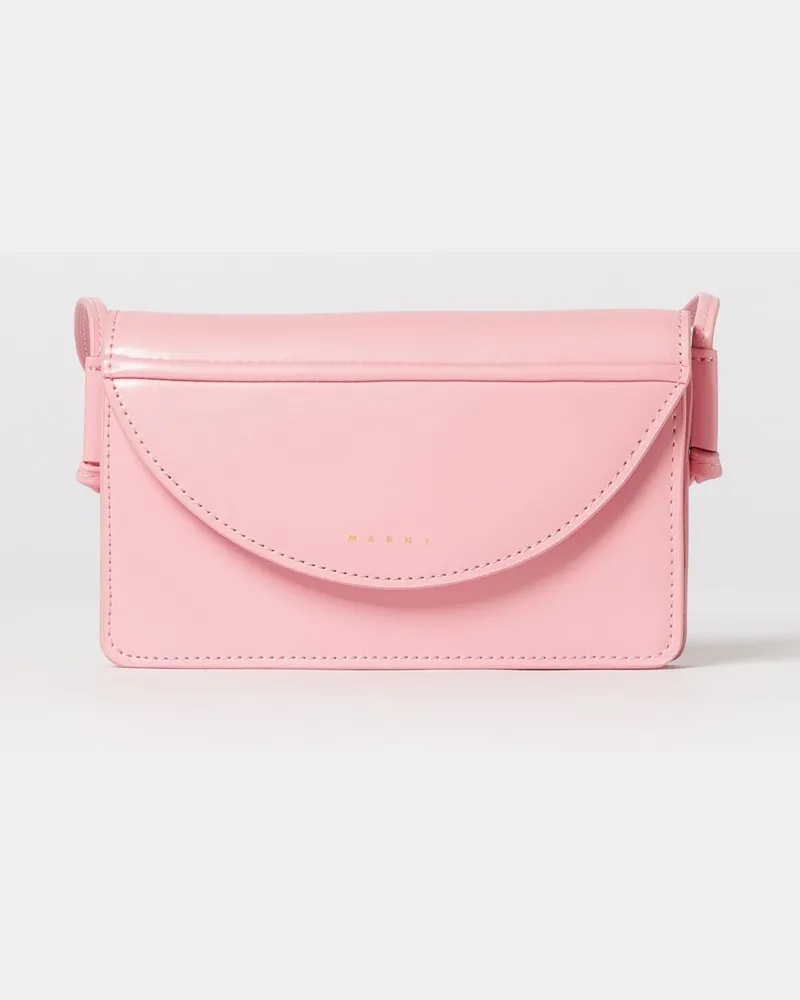 Marni Umhängetasche aus Kunstleder Pink