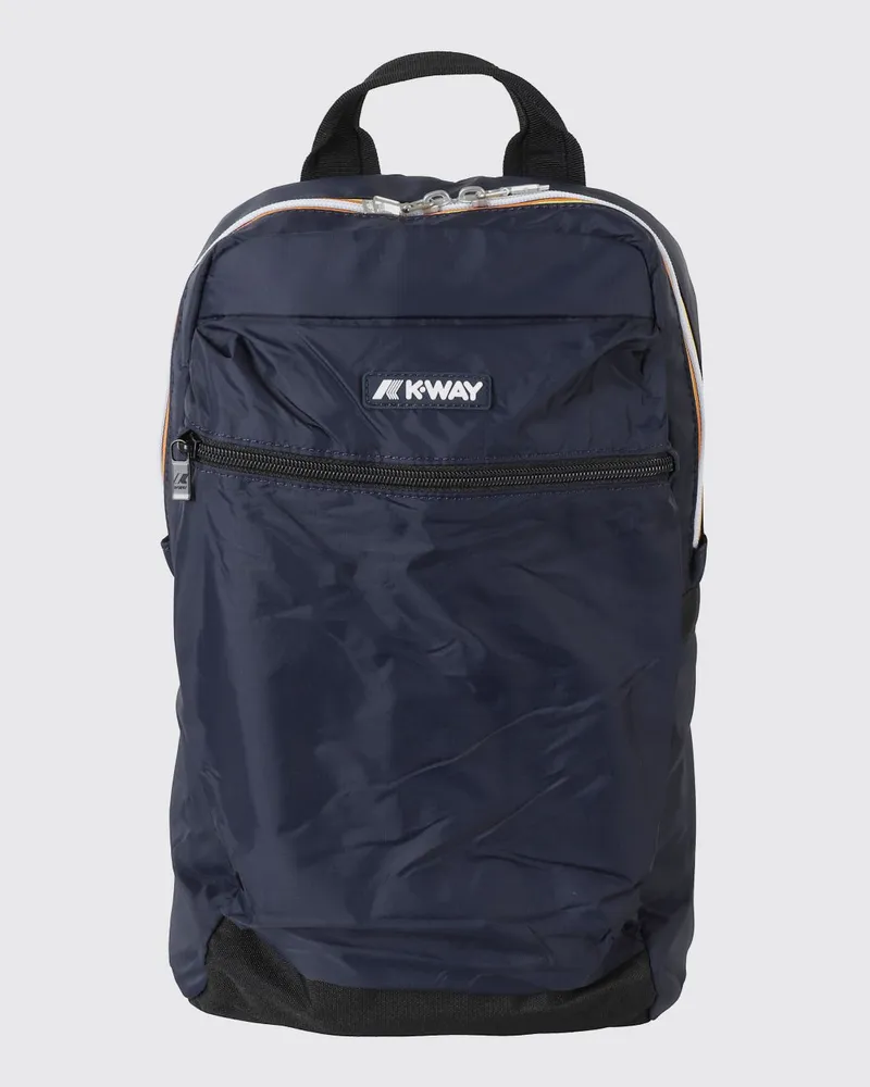 K-Way Mid Laon wasserabweisender Ripstop-Nylon-Rucksack Blau