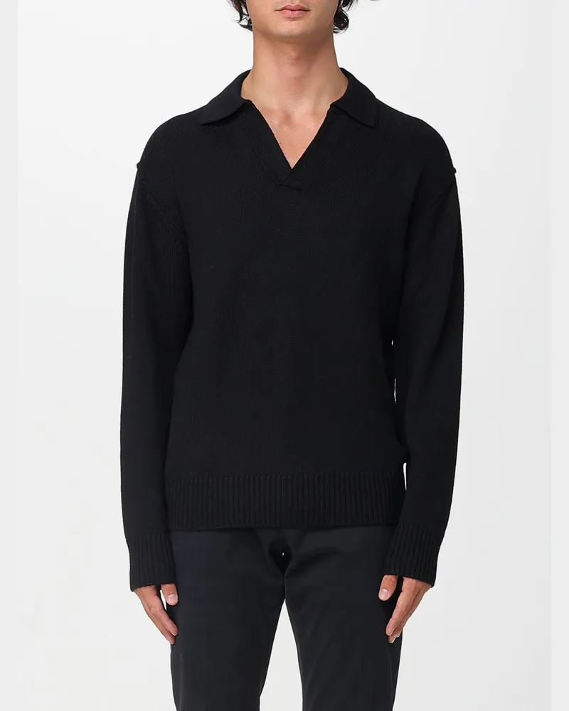 Paolo Pecora Milano Polo herren Schwarz