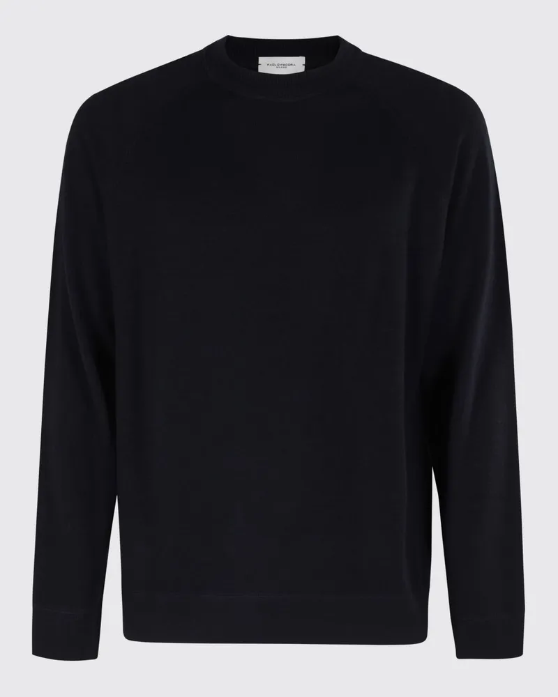 Paolo Pecora Milano Pullover herren Blau