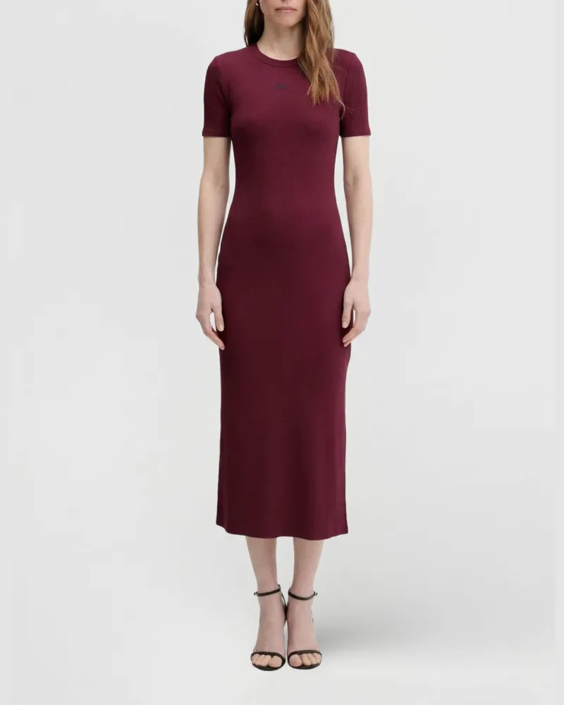 Calvin Klein Kleid damen Burgunderrot