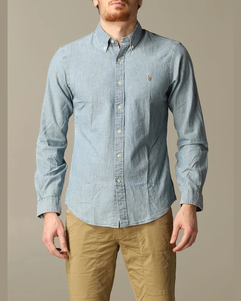 Ralph Lauren Herren Hemd Stone