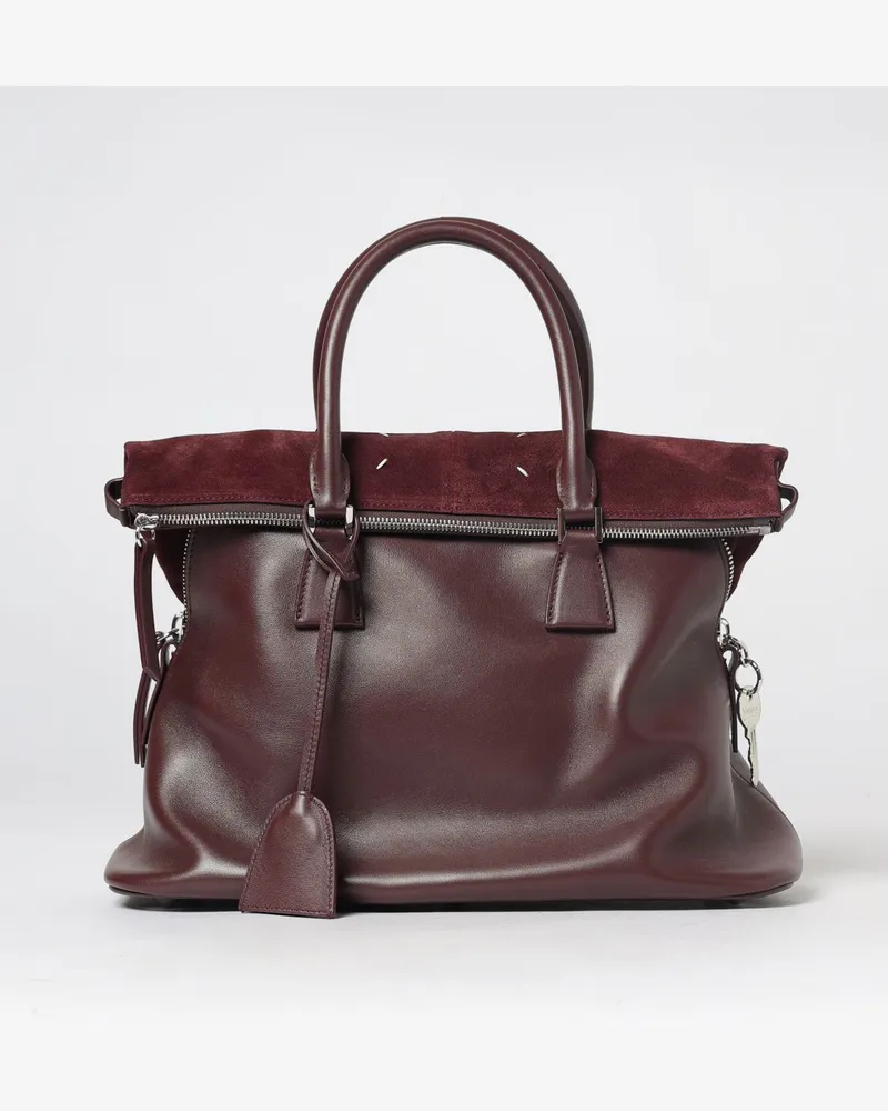 Maison Margiela Schultertasche damen Burgunderrot