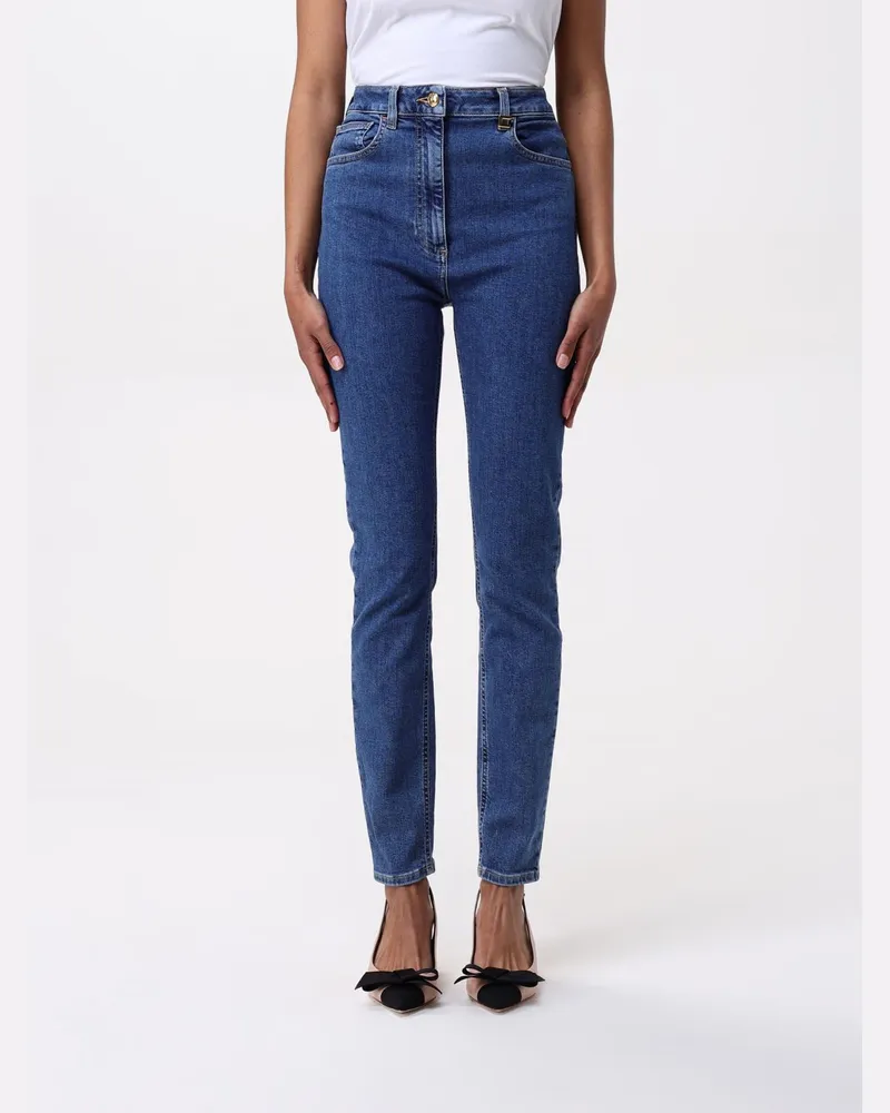 Elisabetta Franchi Jeans damen Hellblau