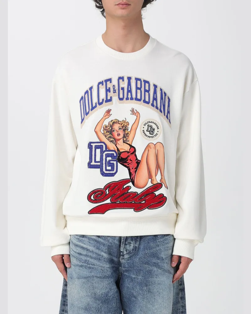 Dolce & Gabbana Pullover herren Dolce & Gabbana Cream
