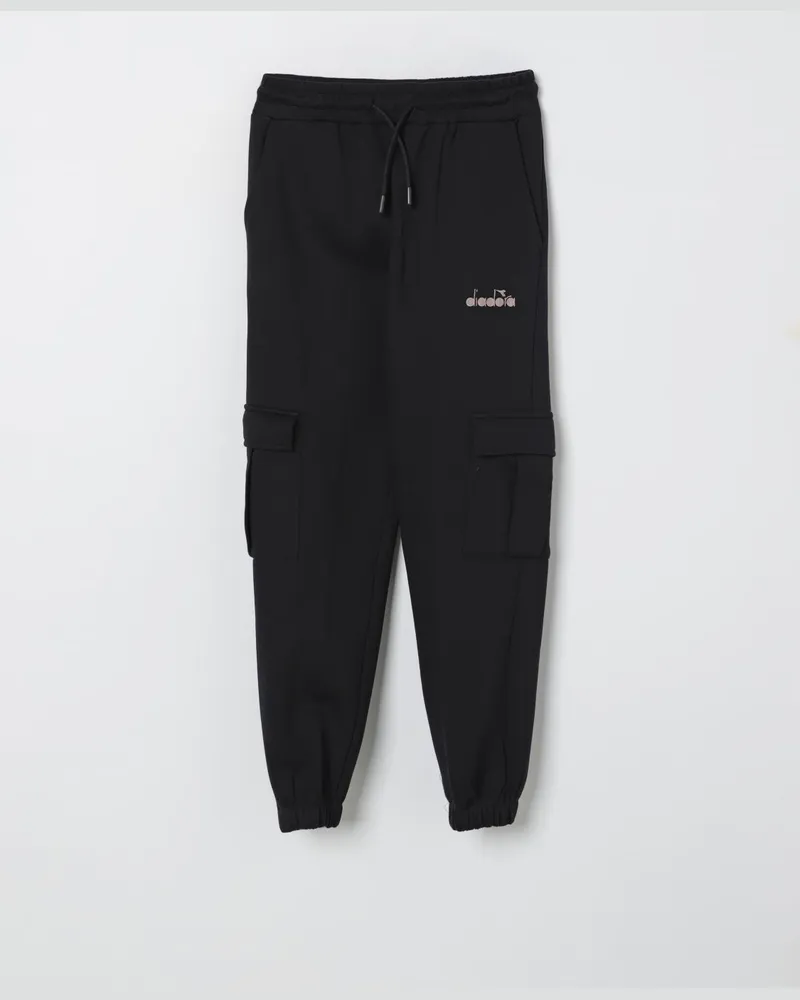 Diadora Hose kinder Schwarz