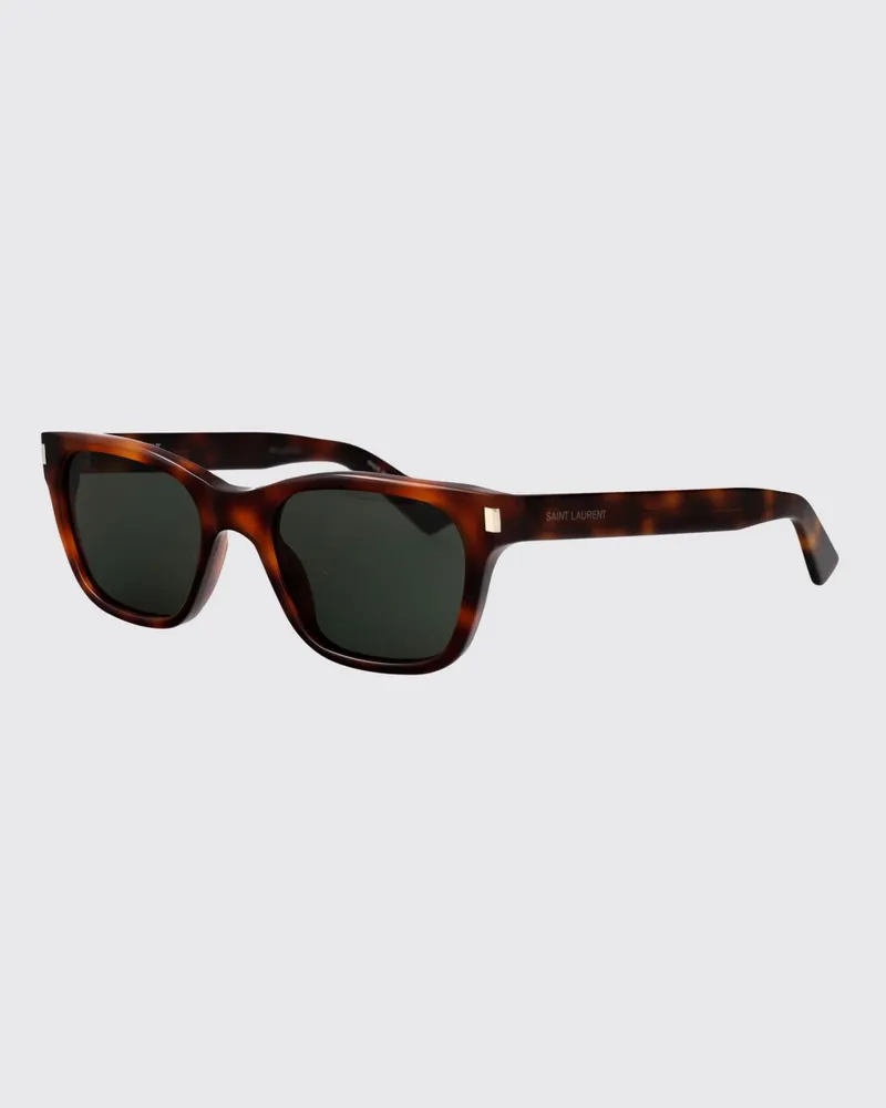 Saint Laurent Quadratische Cat-Eye-Sonnenbrille aus recyceltem Acetat Fa01