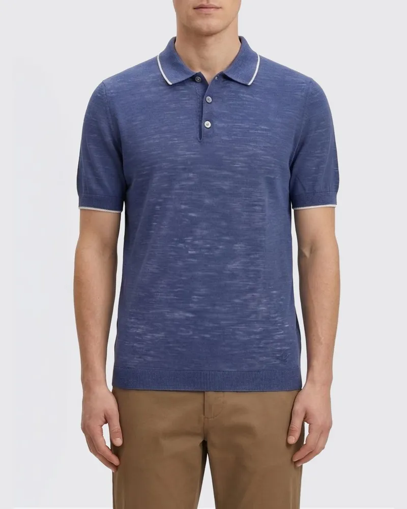 Brooksfield Polo herren Indigo
