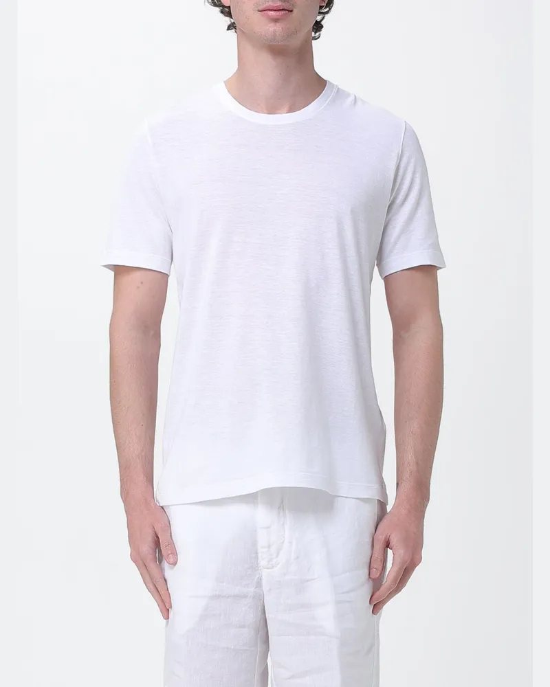 120% Lino T-shirt herren Weiß