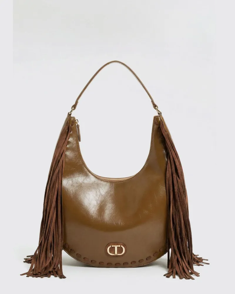 Twin-Set Schultertasche damen Kaffee