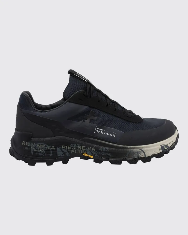 Premiata Devin Sneaker aus technischem Gewebe mit Vibram-Sägezahnsohle Blau