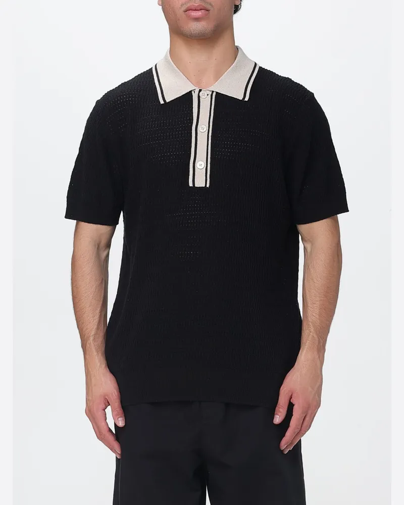 Paolo Pecora Milano Rundhals-Pullover aus Seide Schwarz
