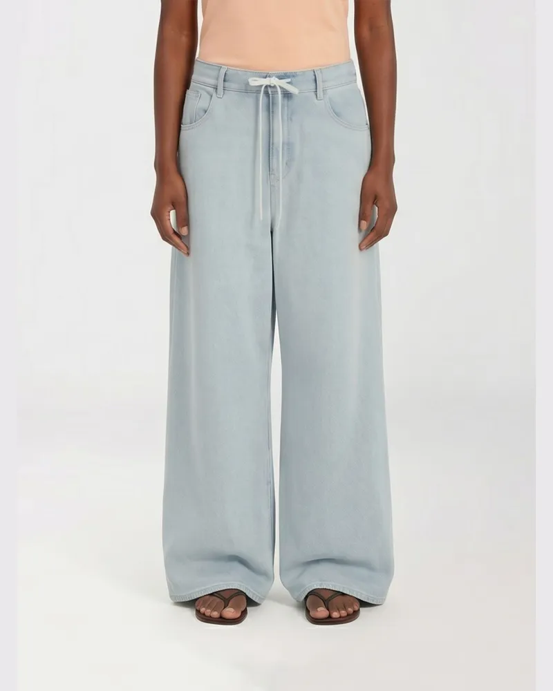 Maison Margiela Wide-Leg Jeans aus Stretch-Denim Blau