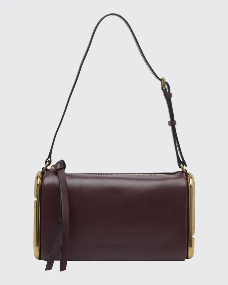 Marc Jacobs Kleine Scene Umhängetasche aus Leder mit laminiertem Double J-Logo Rot