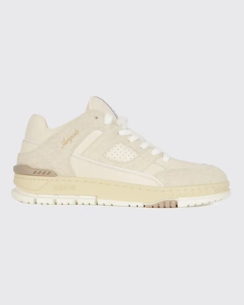 Axel Arigato Area Lo Fluffy Sneaker aus Leder und Wildleder mit Mesh-Innenseite Beige