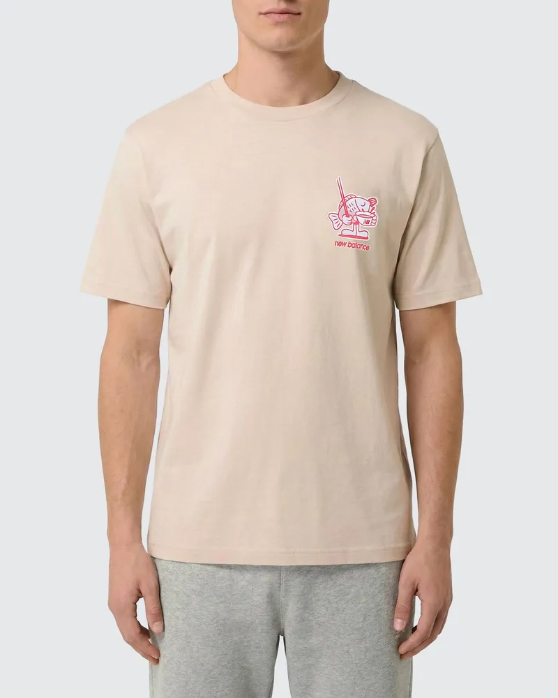 New Balance T-shirt herren Braun