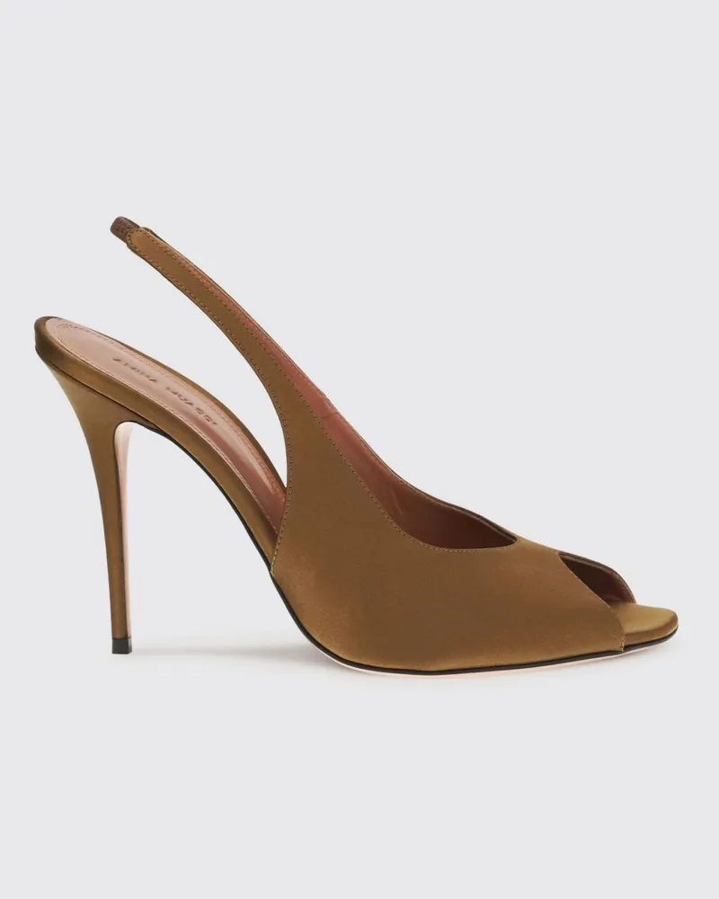 Amina Muaddi Schuhe damen Kaffee