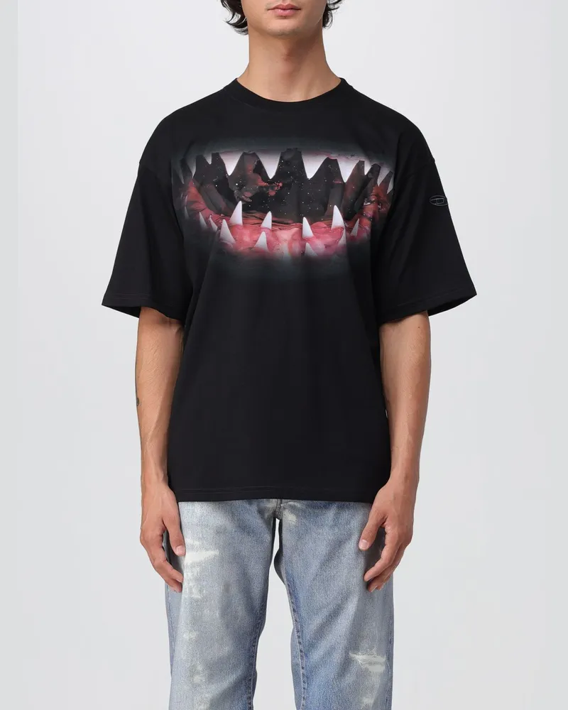 Diesel T-shirt herren Schwarz