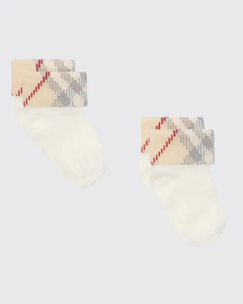Burberry Socken baby kinder Weiß