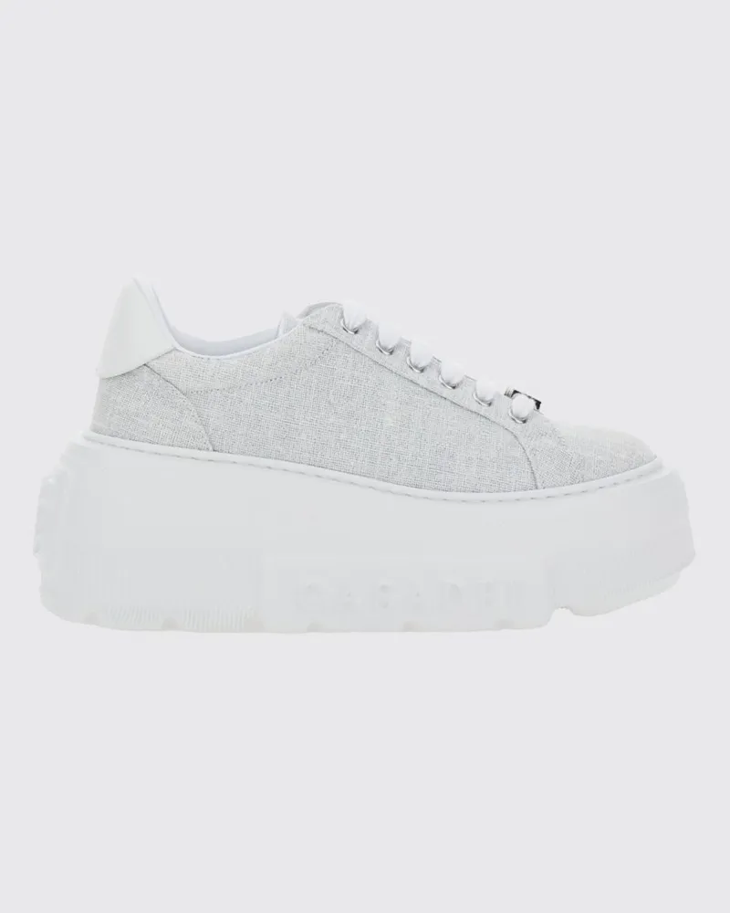 Casadei Nexus Keil-Sneaker zum Schnüren mit Gummi-Plateausohle Grau