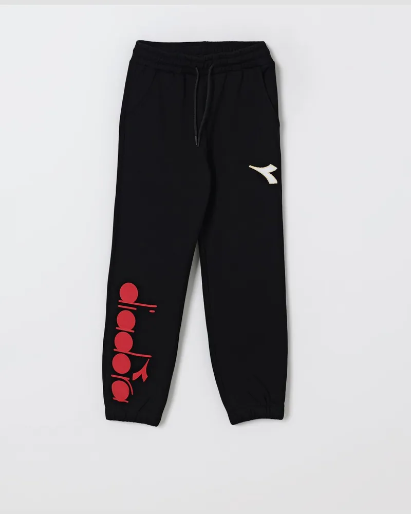 Diadora Hose kinder Schwarz