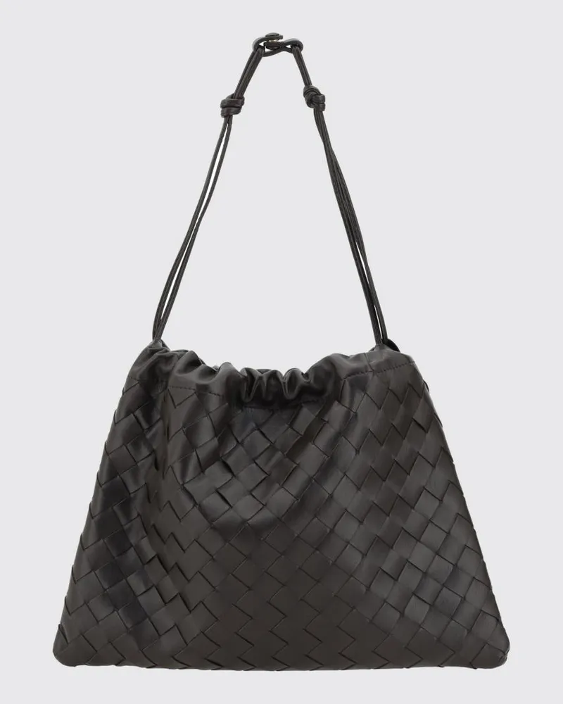 Bottega Veneta Dustbag Tasche aus geflochtenem Leder Braun