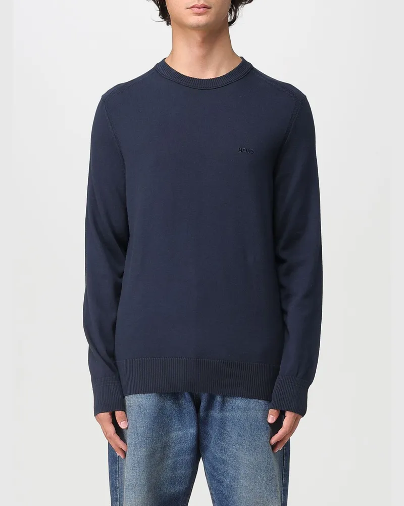 HUGO BOSS Pullover herren Blau