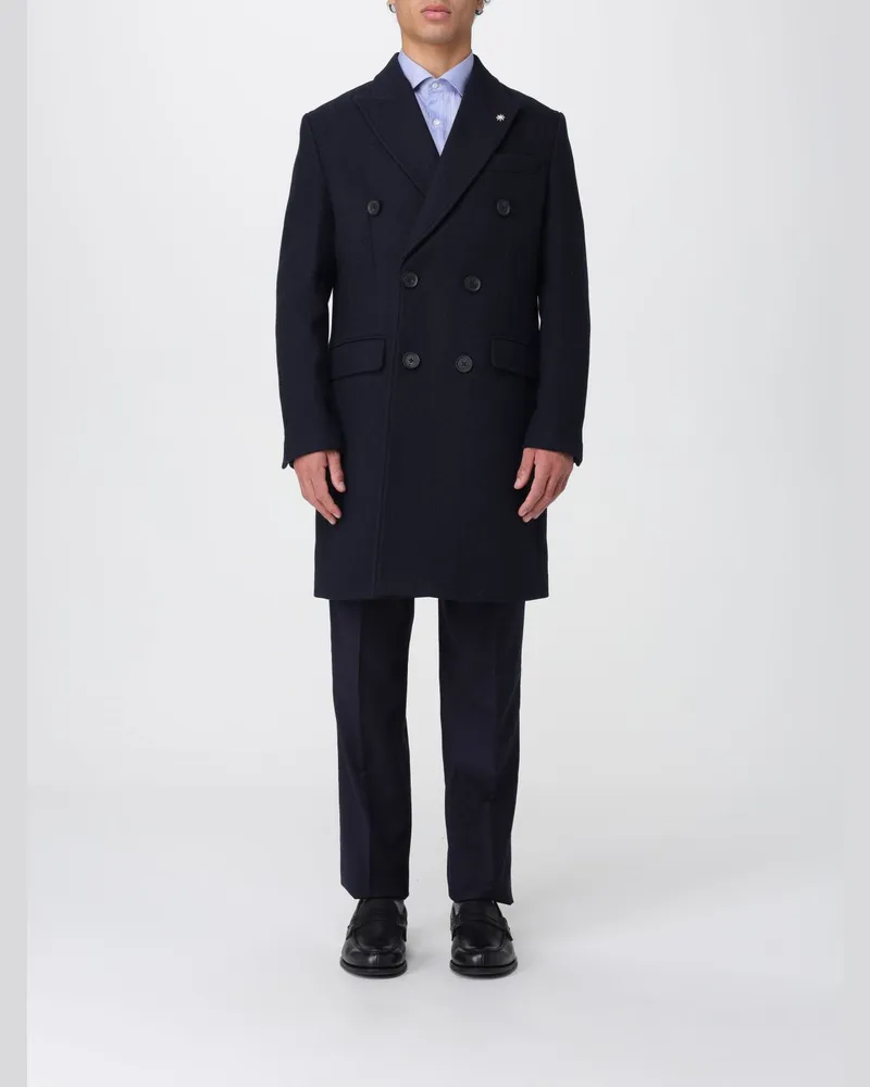 Manuel Ritz Mantel herren Blau