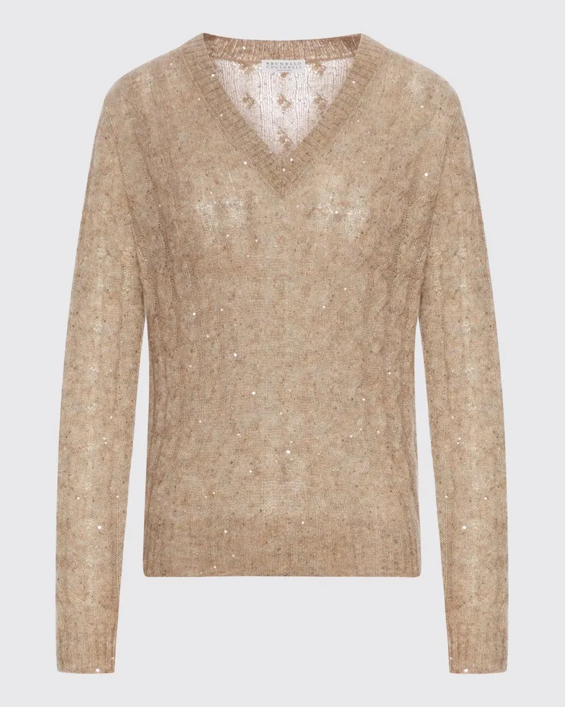 Brunello Cucinelli Pullover damen Braun