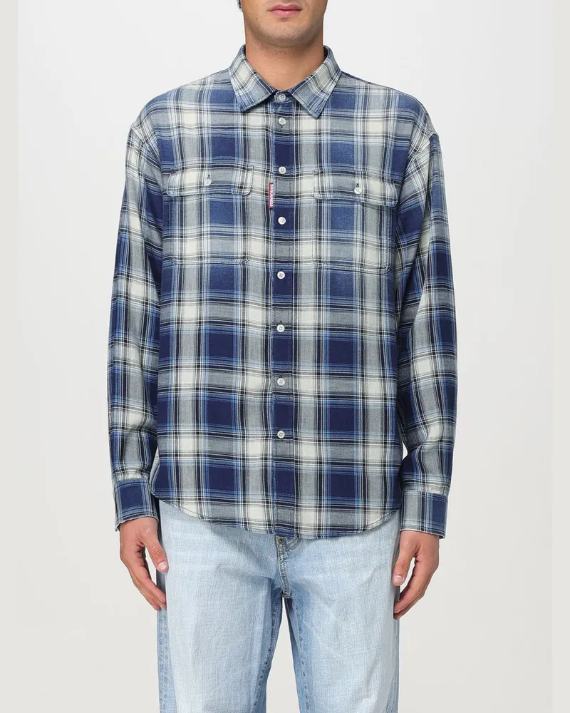 Dsquared2 Hemd herren Blau