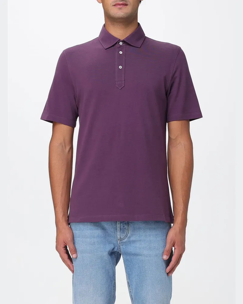 Brunello Cucinelli T-shirt herren Violett