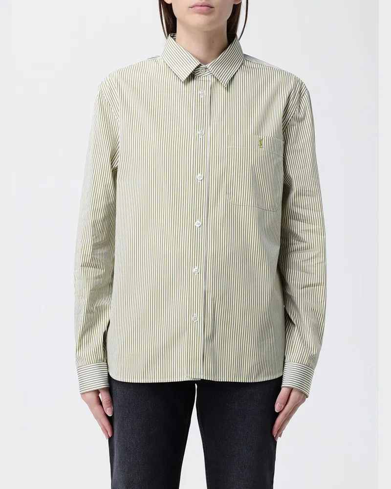 Saint Laurent Hemdbluse damen Kaki