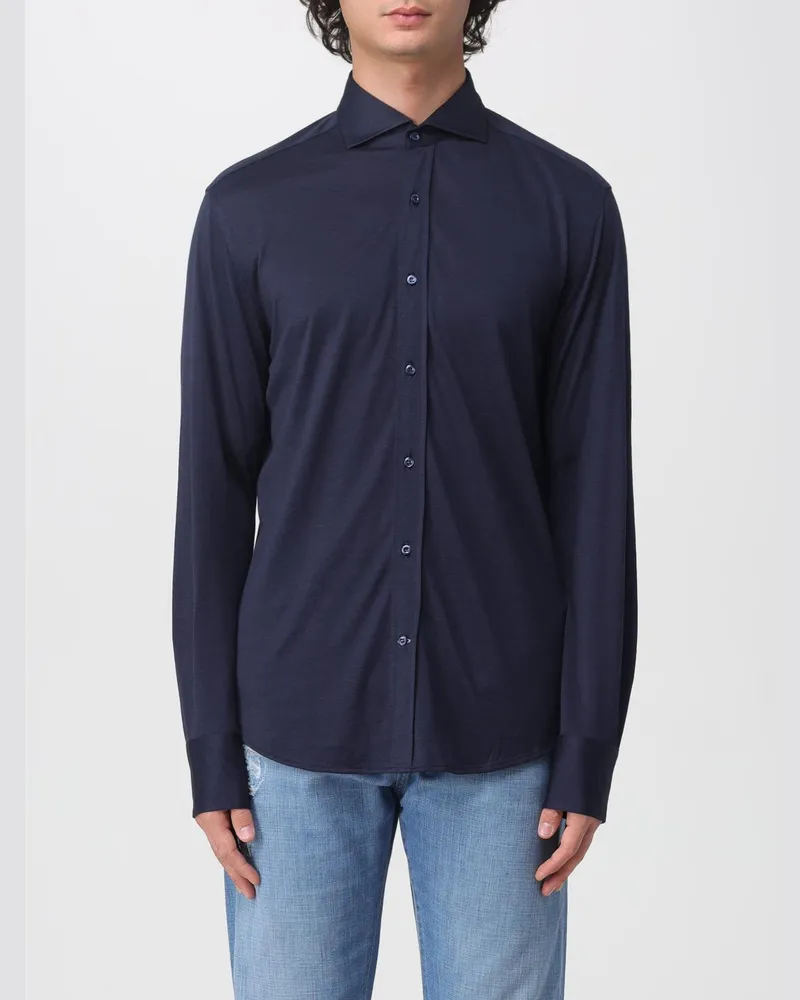 Brunello Cucinelli Hemd herren Blau