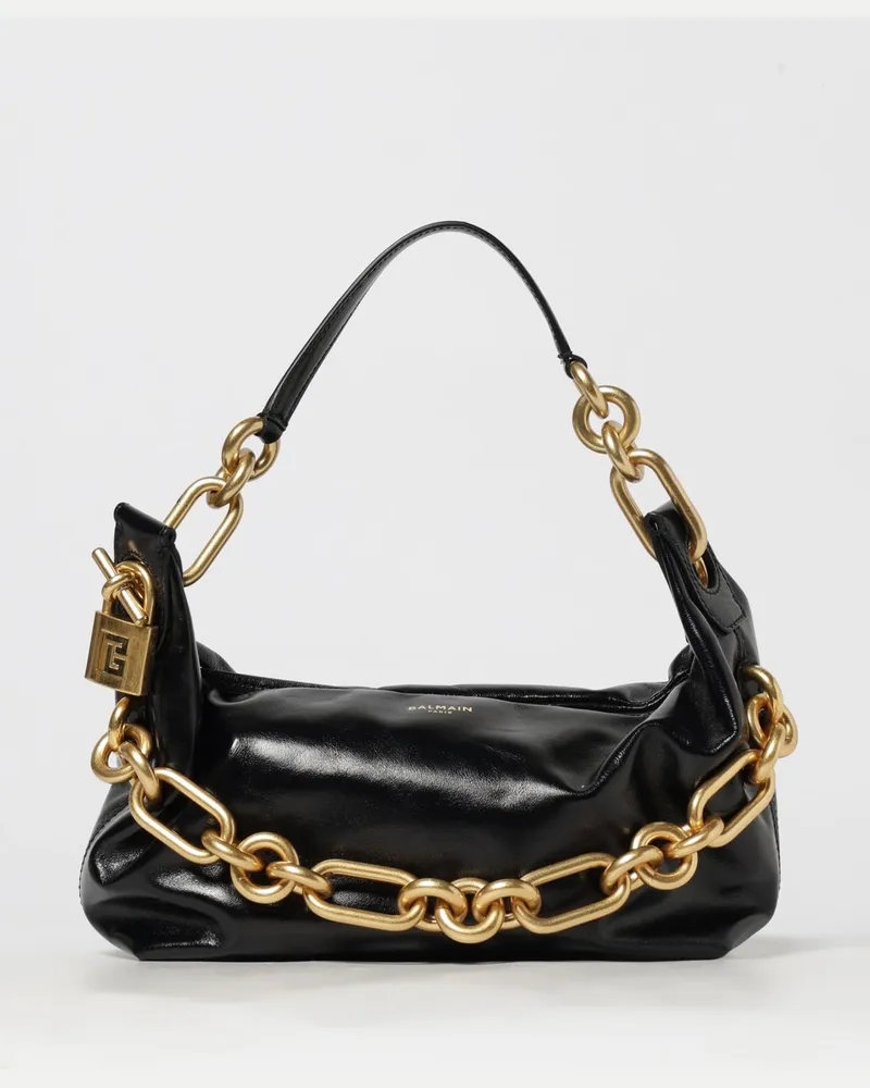 Balmain Schultertasche damen Schwarz