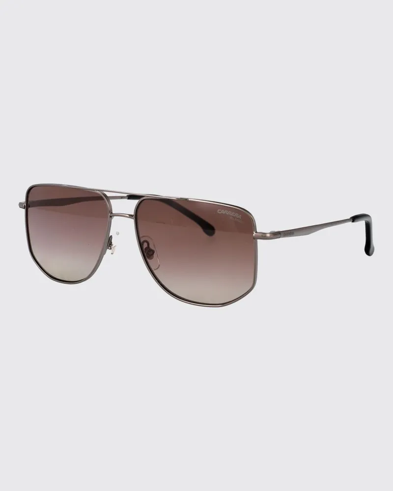 Carrera Aviator-Sonnenbrille aus schwarzem Metall mit bernsteinfarbenen Gläsern Schwarz