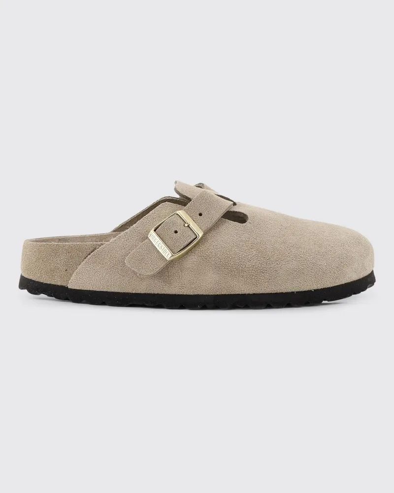 Birkenstock Boston Wildleder-Mules Beige