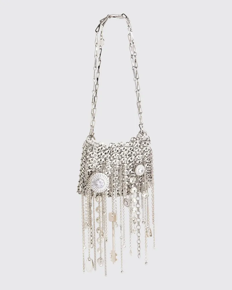 Paco Rabanne Schultertasche damen Silber