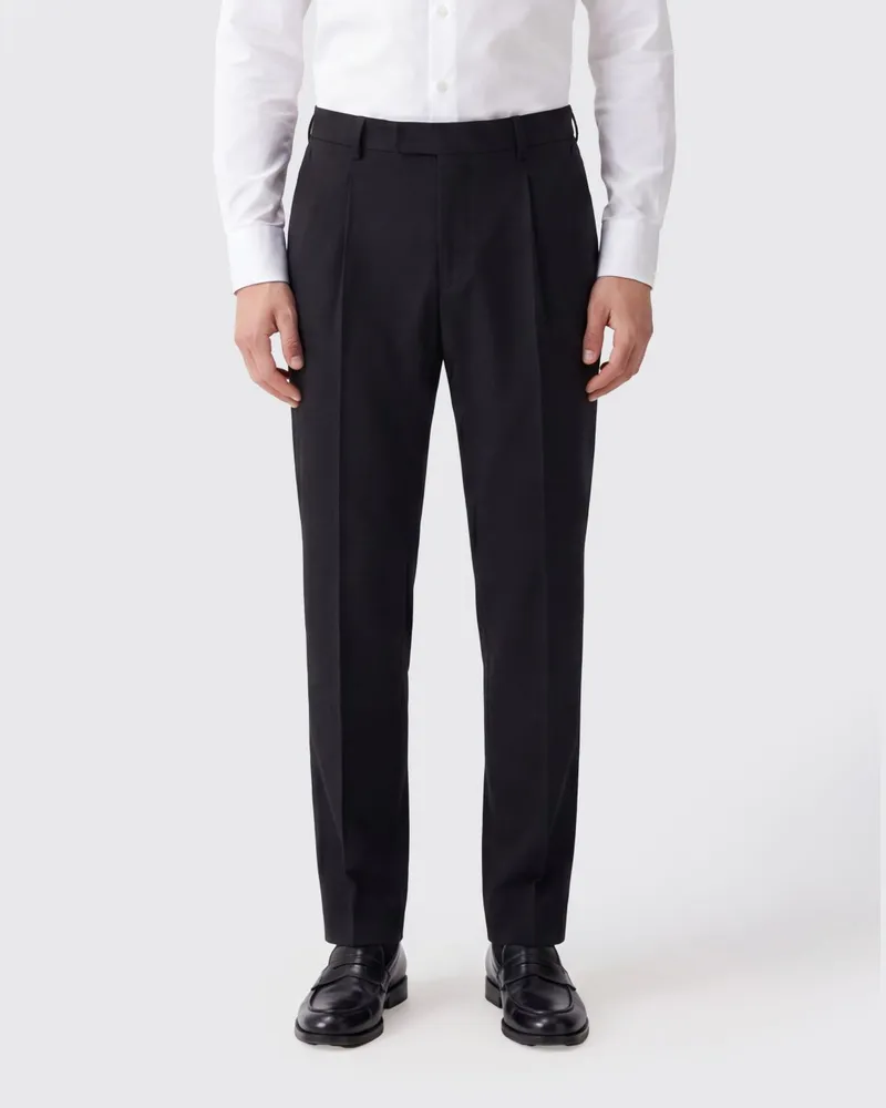 PT TORINO Chino-Hose aus Stretch-Schurwolle Blau