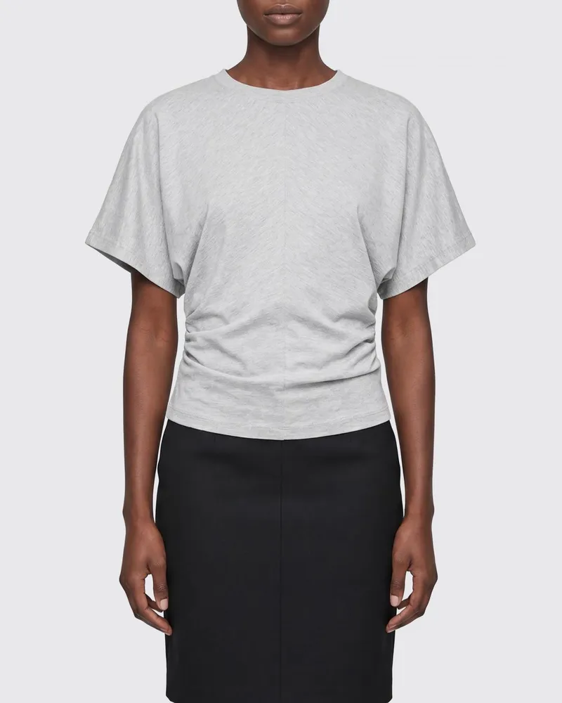Anine Bing T-Shirts aus Stretch-Viskose Grau