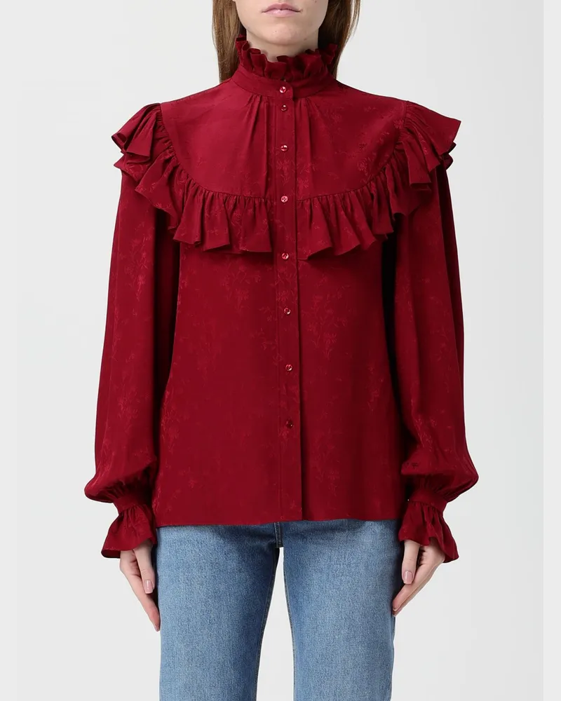Saint Laurent Jacke damen Amarant